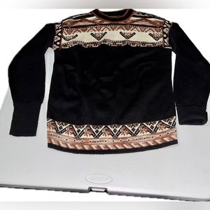 Vintage Boho Aztec Geo Sweater